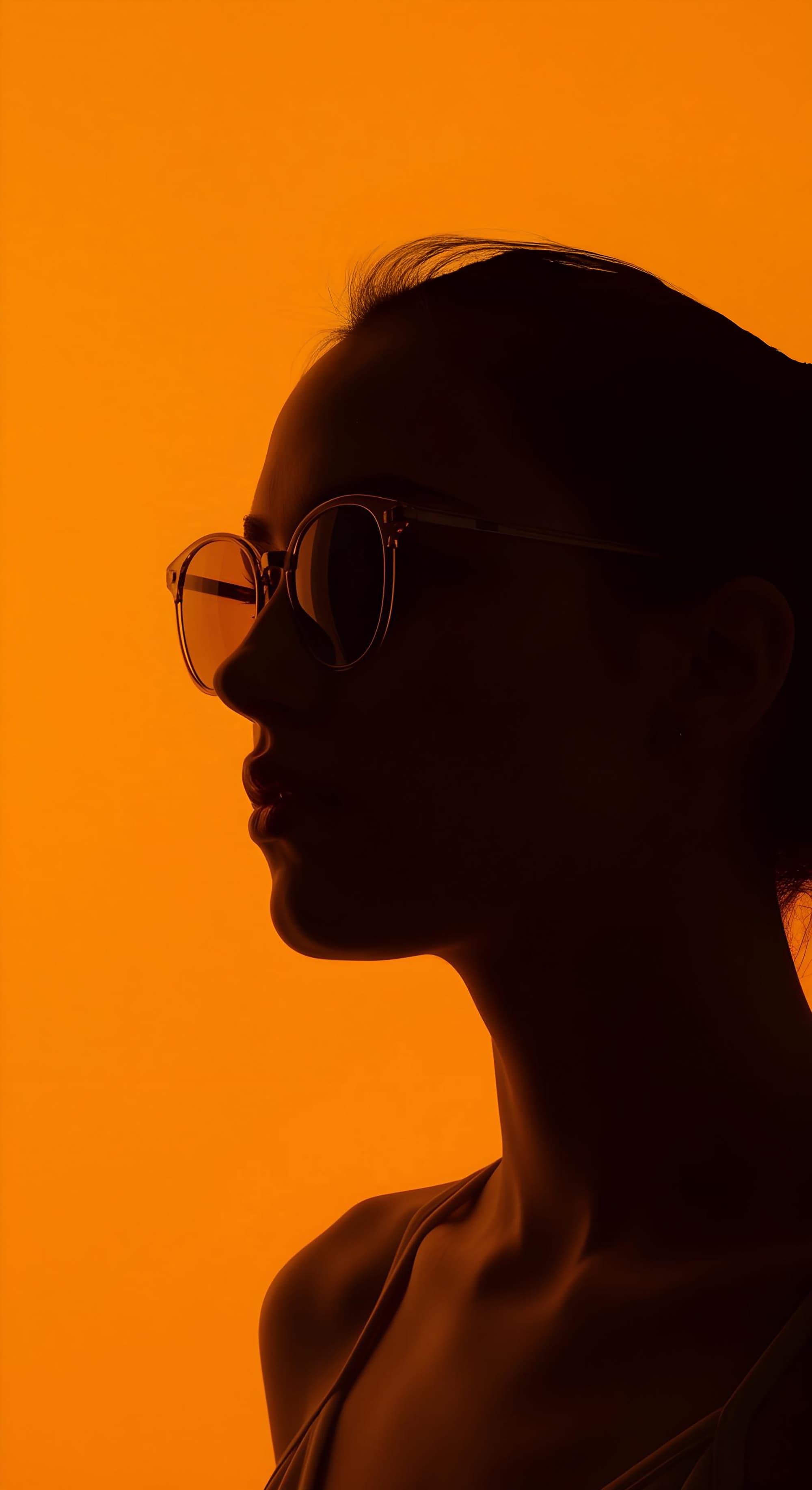 AI-generated silhouette portrait used in Staria AI call to action